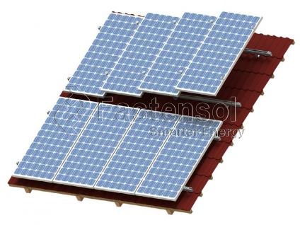 fabricante de sistema de montaje solar de techo inclinado