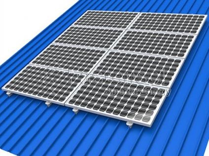 sistema de montaje solar de la costura permanente del tejado de la lata