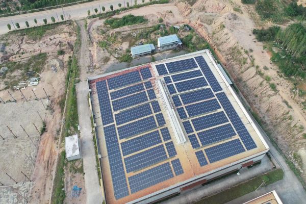  5MW techo de metal Pies en L solución en china